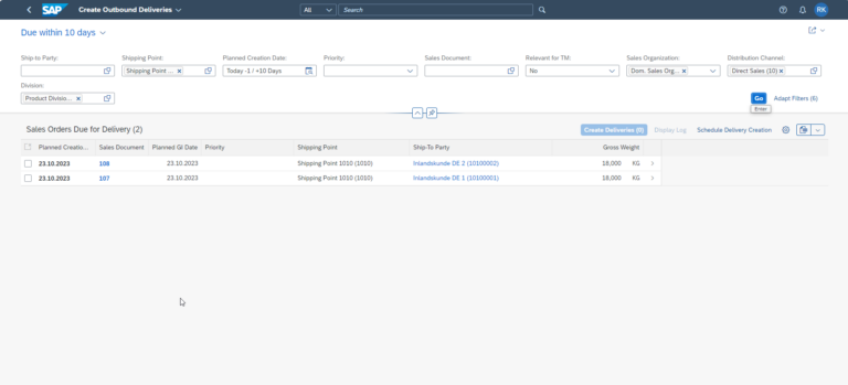 SAP TM: Transportation Cockpit in Basic TM - RONCON IT-Consulting GmbH